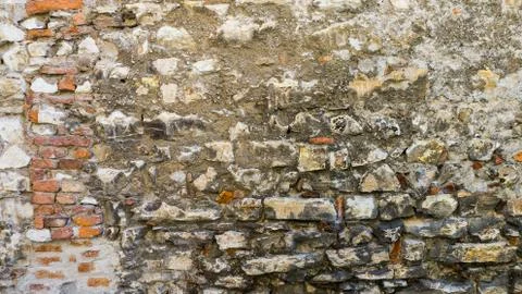 Pattern of  a old stone wall Stock Photos