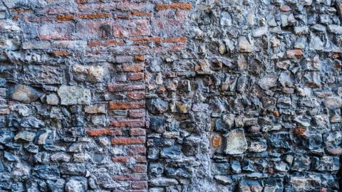 Pattern of  a old stone wall Stock Photos