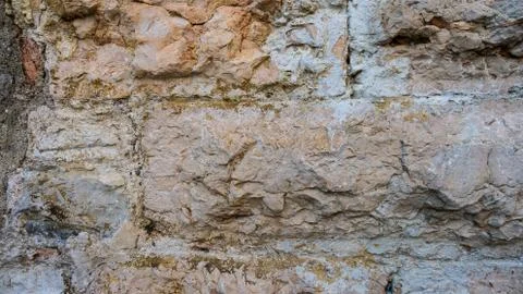 Pattern of  a old stone wall Stock Photos