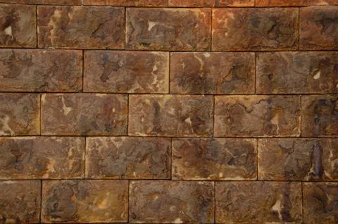 Pattern of old stone Wall Surfaced design decoration Stock Photos