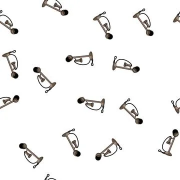 Pattern old telephone retro cartoon vector 库存插图