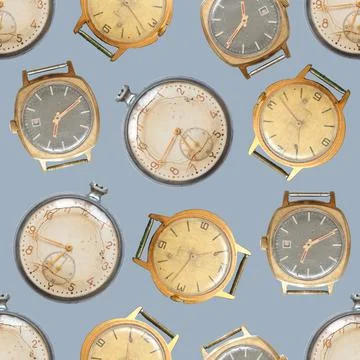 Pattern from old watches. Stock Illustration