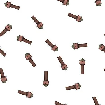 Pattern old water tower cartoon vector 스톡 일러스트