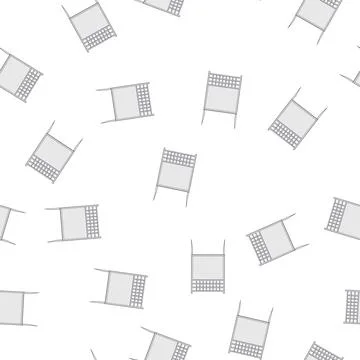Pattern old white fence cartoon vector Illustrazione stock