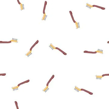 Pattern old wire brush cartoon vector Stockillustratie