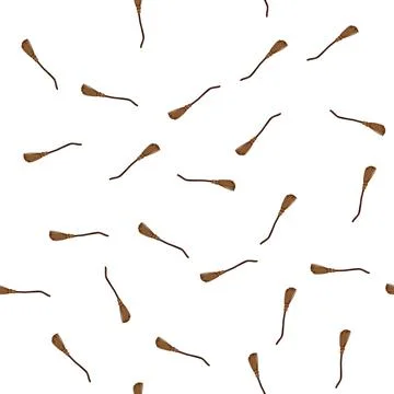 Pattern old witch broom cartoon vector 스톡 일러스트