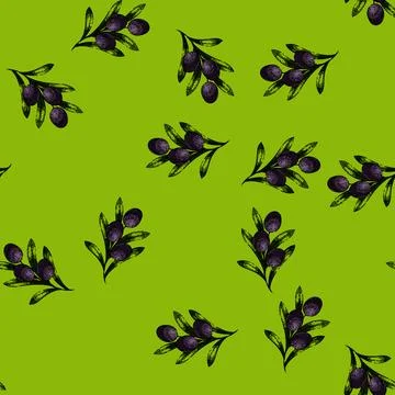 Pattern oline natural food sketch hand drawn Stock Illustration