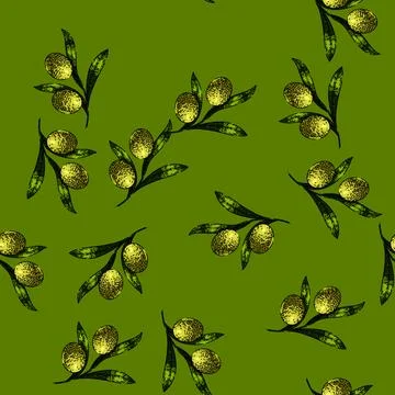 Pattern oline organic food sketch hand drawn Stock Illustration