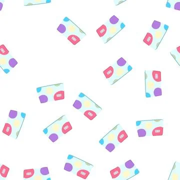 Pattern online credit card cartoon vector Stock Illustration