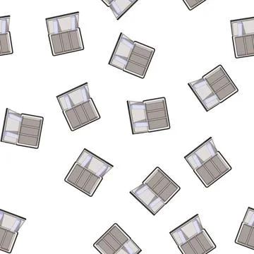 Pattern open fridge refrigerator cartoon vector Stock Illustration