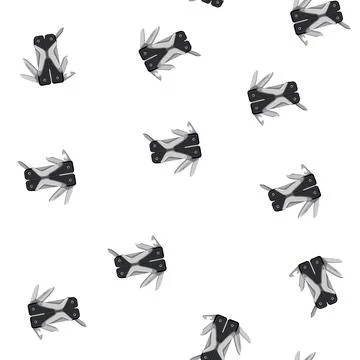 Pattern opener knife tool cartoon vector Stock Illustration