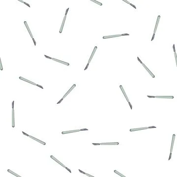 Pattern operation scalpel surgery cartoon vector Stock Illustration