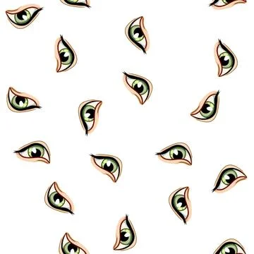 Pattern optical eye cartoon vector Stock Illustration
