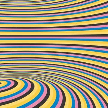 Pattern with optical illusion. Abstract background. Optical art Illustrazione stock