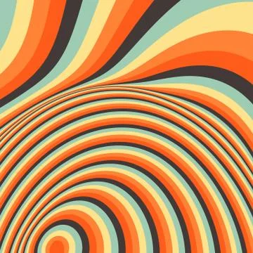 Pattern with optical illusion. Abstract background. Optical art Stock Illustration