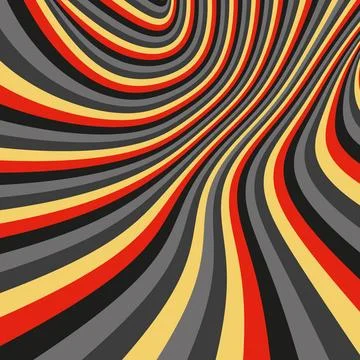 Pattern with optical illusion. Abstract background. Optical art. Pattern W... Foto stock