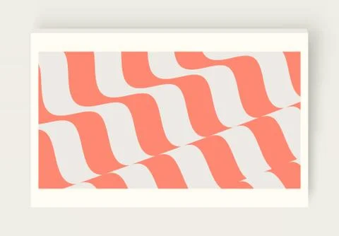 Pattern with optical illusion. Abstract wavy background. 3d Vector illustrati Illustrazione stock