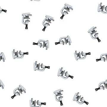 Pattern optics microscope cartoon vector Illustrazione stock