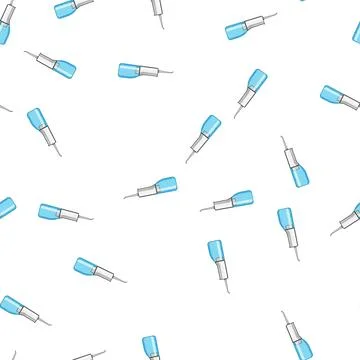 Pattern Oral irrigator device cleansing teeth and gums Stock Illustration