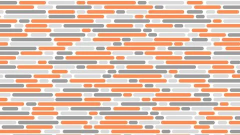 A pattern of orange and gray stripes on a white background Stock Illustration
