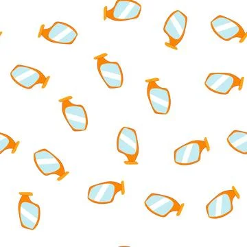 Pattern orange car side mirror displaying reflection driving concept イラスト素材