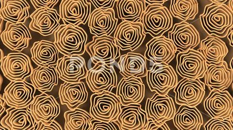 Pattern from orange flowers Illustrazione stock