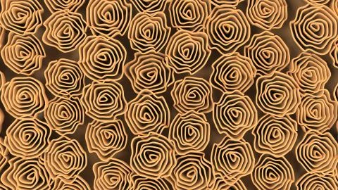 Pattern from orange flowers Stock Illustration