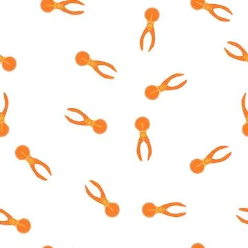 Pattern orange ice cream scoop creating perfect dessert portions Illustration