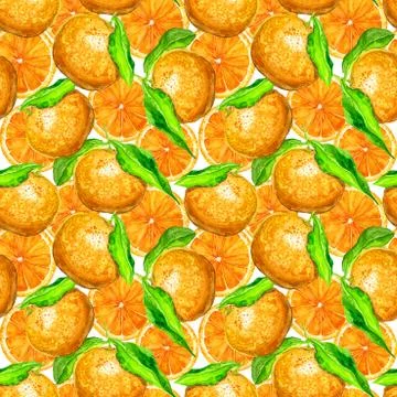 Pattern with orange Stock Illustration