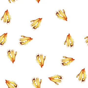 Pattern orange lava splash cartoon vector Stock Illustration