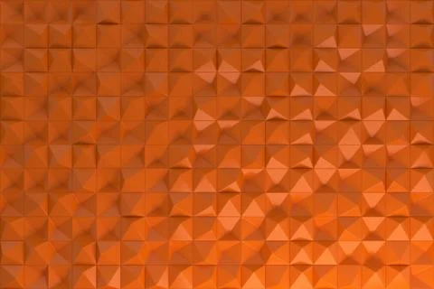 Pattern of orange pyramid shapes Stockillustratie