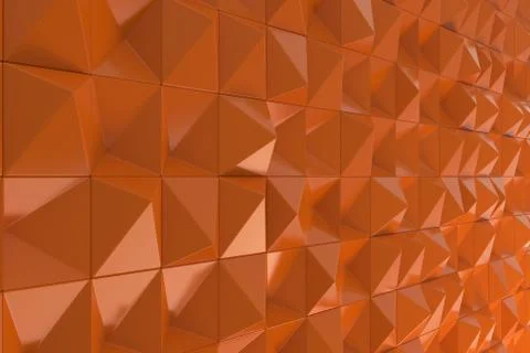 Pattern of orange pyramid shapes イラスト素材