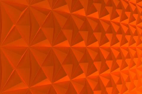 Pattern of orange pyramid shapes Stock Illustration