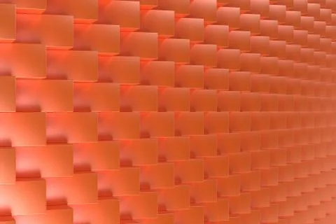 Pattern with orange rectangular shapes Stock Illustration