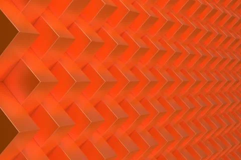 Pattern with orange rectangular shapes Illustrazione stock