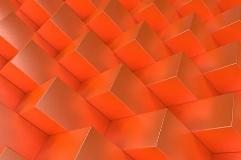 Pattern with orange rectangular shapes Illustrazione stock