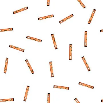 Pattern Orange spirit measuring tool for construction work イラスト素材