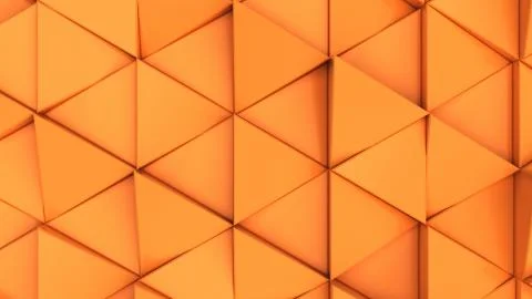 Pattern of orange triangle prisms Stock Illustration