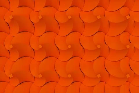 Pattern of orange twisted pyramid shapes Stock Illustration