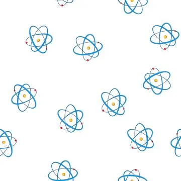 Pattern orbit atom cartoon vector イラスト素材