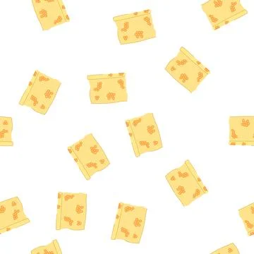 Pattern organic beeswax food wrap cartoon vector Illustrazione stock