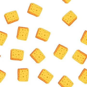 Pattern organic biodegradable kitchen sponge cartoon vector 스톡 일러스트