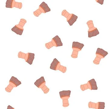 Pattern organic coconut fiber dish scrubber cartoon vector 스톡 일러스트