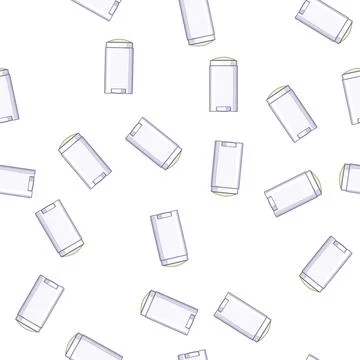 Pattern organic deodorant eco friendly cartoon vector Stock Illustration
