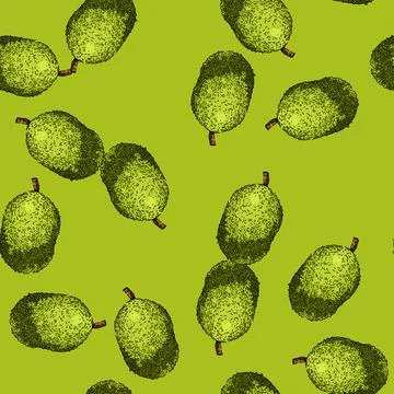 Pattern organic jackfruit sketch hand drawn 스톡 일러스트
