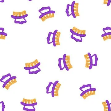 Pattern organic soft baby brush cartoon vector イラスト素材
