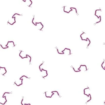 Pattern organism parasite cartoon vector イラスト素材