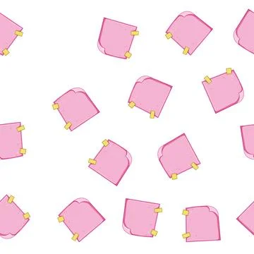 Pattern organize pinned paper notes cartoon vector Stock Illustration