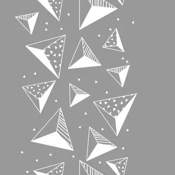 Pattern with origami figures. Abstract geometric background. Stock Illustration