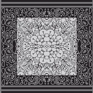 Pattern with ornament. Geometric pattern. Stock Illustration